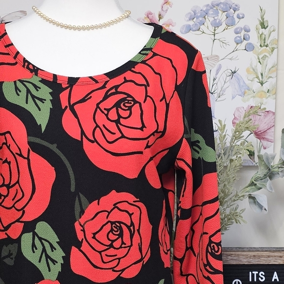 LuLaRoe | DEBBIE LONG SLEEVE DRESS - NWOT! - Picture 4 of 16